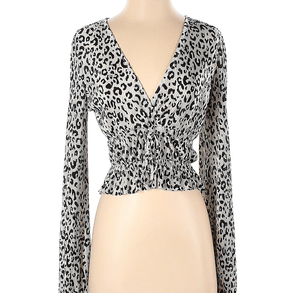 Zara Leopard print blouse